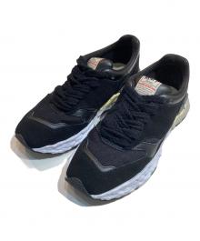 Maison MIHARA YASUHIRO（メゾン ミハラ ヤスヒロ）の古着「"GEORGE" OG Sole Mix Material Low-top Sneaker　ジョージオージーソールミックス マテリアルロウトップスニーカー　A10FW701」｜ブラック