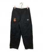 SUPREME×UMBROシュプリーム×アンブロ）の古着「Cotton Ripstop Track Pant　コットンリップストップトラックパンツ」｜ブラック