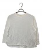 YORIヨリ）の古着「ベーシック裏毛ヘムラウンドTee」｜ホワイト