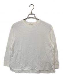YORI（ヨリ）の古着「ベーシック裏毛ヘムラウンドTee」｜ホワイト