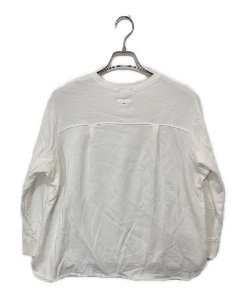 YORI（ヨリ）YORI (ヨリ) ベーシック裏毛ヘムラウンドTee ホワイト サイズ:Fの古着・服飾アイテム