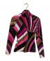 Emilio Pucci（エミリオ プッチ）の古着「ハイネックジャージーブラウス」｜パープル