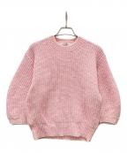 MIESROHEミースロエ）の古着「ハーフスリーブチャンキーニット」｜グリーン