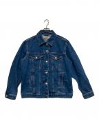 marimekkoマリメッコ）の古着「Maridenim Murros Unikko PLCMT デニムジャケット」｜インディゴ