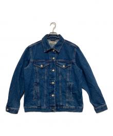 marimekko（マリメッコ）の古着「Maridenim Murros Unikko PLCMT デニムジャケット」｜インディゴ