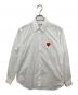 PLAY COMME des GARCONS（プレイコムデギャルソン）の古着「Shirt With Red Emblem　シャツウィズレッドエンブレム　AX-B002」｜ホワイト