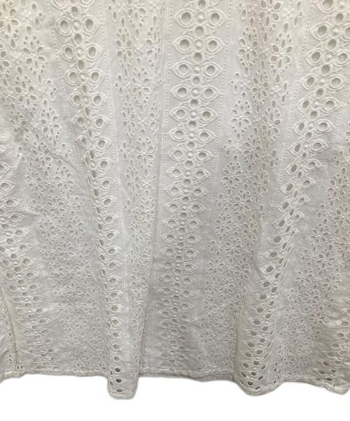 ne quittez pas（ヌキテパ）ne quittez pas (ヌキテパ) Border Hemla V Neck Kurta　ボーダーヘムラブイネッククルタ　010441GJ4 ホワイト サイズ:FREEの古着・服飾アイテム