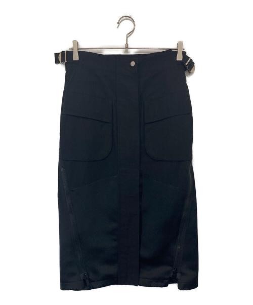 sacai（サカイ）sacai (サカイ) Grosgrain Mix Skirt　グロスグレインミックススカート　22-05917 ブラック サイズ:1の古着・服飾アイテム