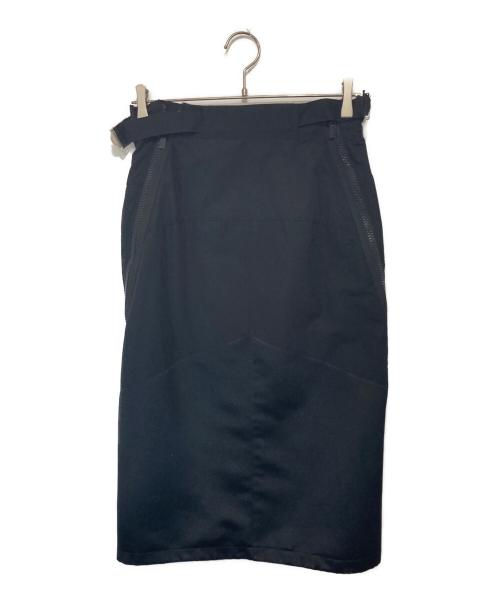 sacai（サカイ）sacai (サカイ) Grosgrain Mix Skirt　グロスグレインミックススカート　22-05917 ブラック サイズ:1の古着・服飾アイテム