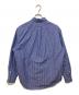 maison kitsune (メゾンキツネ) STRIPED SHIRT　ストライプシャツ　NM00404WC5014 ブルー サイズ:M：17000円