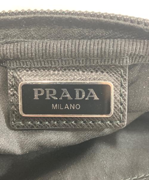 PRADA（プラダ）PRADA (プラダ) マイクロ Re-Nylon ポーチ　1ND339 ブラックの古着・服飾アイテム