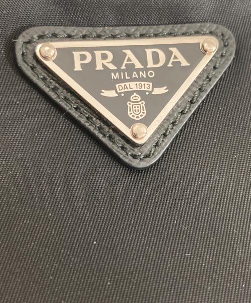 PRADA（プラダ）PRADA (プラダ) マイクロ Re-Nylon ポーチ　1ND339 ブラックの古着・服飾アイテム
