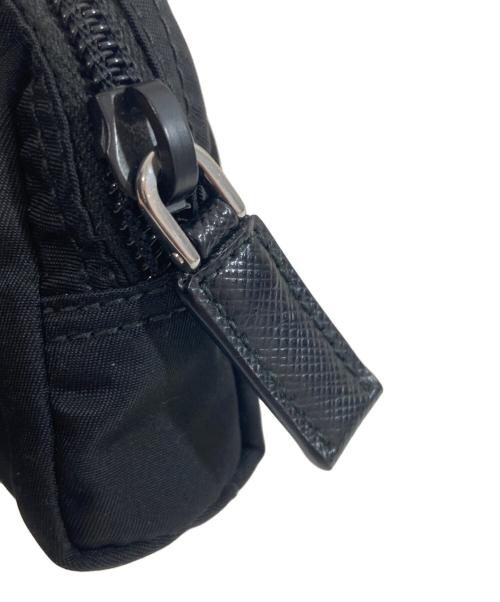 PRADA（プラダ）PRADA (プラダ) マイクロ Re-Nylon ポーチ　1ND339 ブラックの古着・服飾アイテム