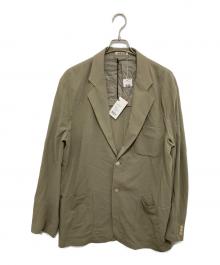 AURALEE（オーラリー）の古着「HARD TWIST WOOL VIYELLA JACKET　ハードツイストウールビエラジャケット　A23SJ01WV」｜カーキ