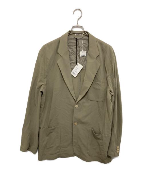 AURALEE（オーラリー）AURALEE (オーラリー) HARD TWIST WOOL VIYELLA JACKET　ハードツイストウールビエラジャケット　A23SJ01WV カーキ サイズ:5の古着・服飾アイテム