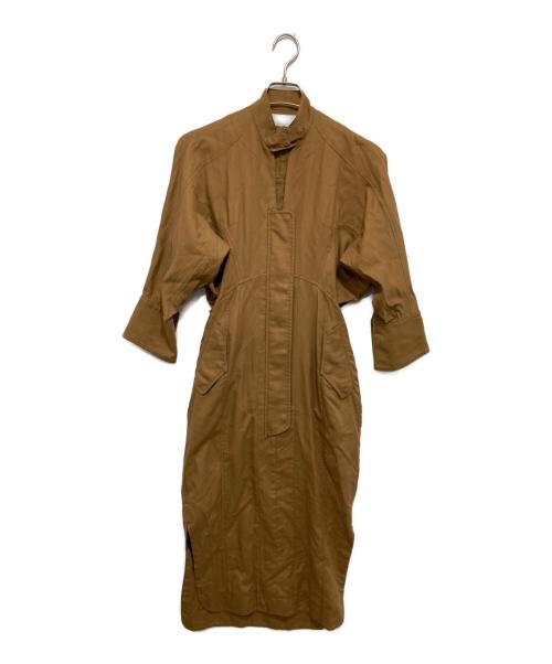 Mame Kurogouchi（マメクロゴウチ）Mame Kurogouchi (マメクロゴウチ) Cotton Double Cloth Dress ベージュ サイズ:１の古着・服飾アイテム