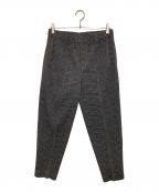 HOMME PLISSE ISSEY MIYAKEオム プリッセ イッセイ ミヤケ）の古着「チェック プリーツパンツ」｜グレー