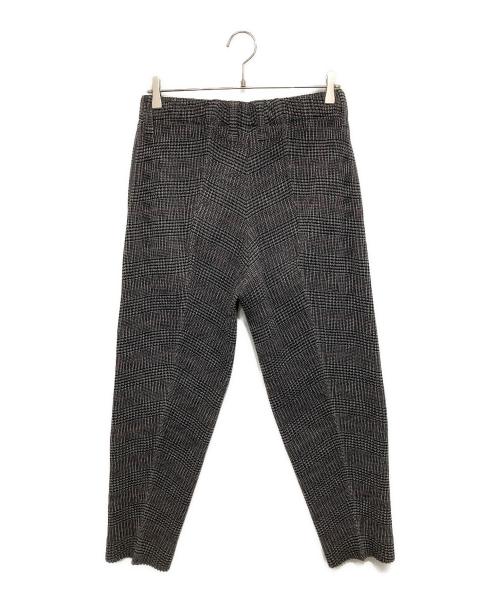 HOMME PLISSE ISSEY MIYAKE（オム プリッセ イッセイ ミヤケ）HOMME PLISSE ISSEY MIYAKE (オム プリッセ イッセイ ミヤケ) チェック プリーツパンツ グレー サイズ:2の古着・服飾アイテム