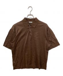 HERMES（エルメス）の古着「カルナックコットンポロシャツ」｜ブラウン
