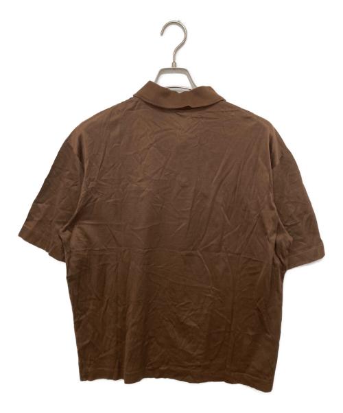HERMES（エルメス）HERMES (エルメス) カルナックコットンポロシャツ ブラウン サイズ:Mの古着・服飾アイテム