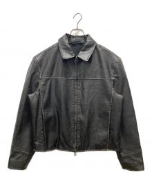 ZARA（ザラ）の古着「フェイクレザージャケット」｜ブラック