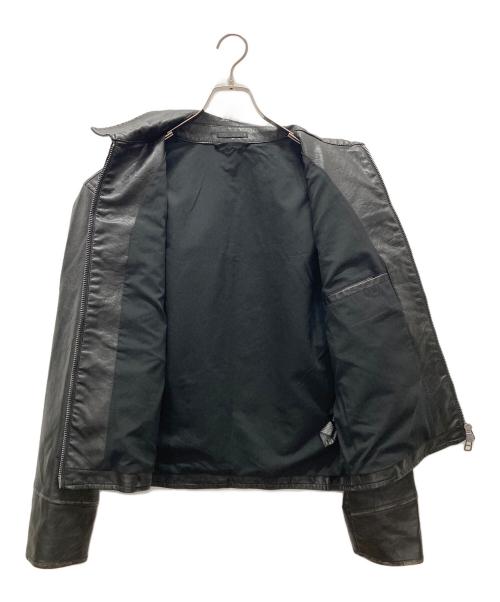 ZARA（ザラ）ZARA (ザラ) フェイクレザージャケット ブラック サイズ:38の古着・服飾アイテム