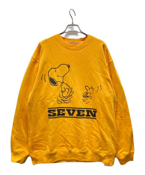 studio seven（スタジオセブン）studio seven (スタジオセブン) PEANUTS (ピーナッツ) クルーネックスウェット イエロー サイズ:Lの古着・服飾アイテム