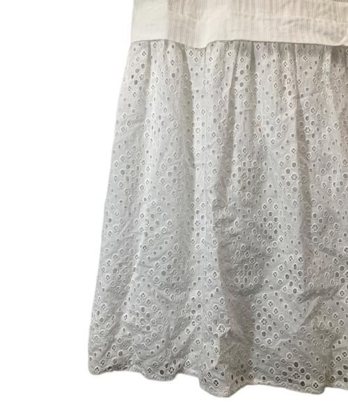 ne quittez pas（ヌキテパ）ne quittez pas (ヌキテパ) Dia Cutwork Cami Dress　ダイヤカットワークキャミドレス　 25SS 前後2WAY着用可 010551GE3 ホワイト サイズ:Sの古着・服飾アイテム