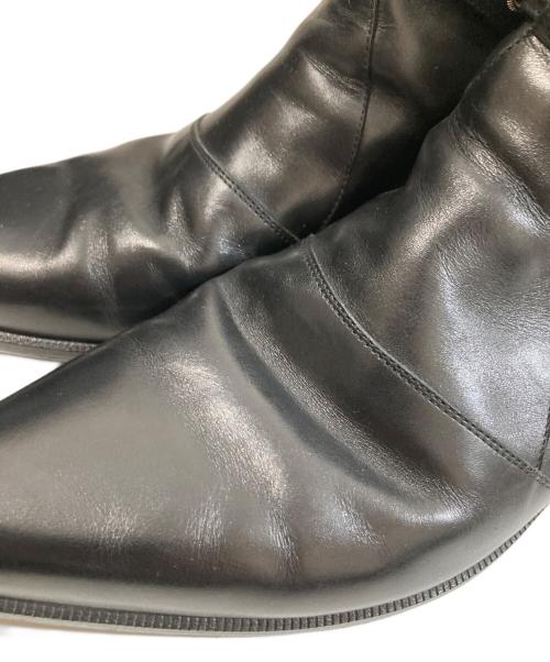 Saint Laurent Paris（サンローランパリ）Saint Laurent Paris (サンローランパリ) ウエスタンバックル レザーダッキーズブーツ　WA 345590 ブラック サイズ:40の古着・服飾アイテム