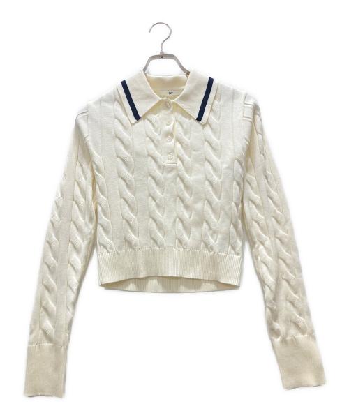 SLY（スライ）SLY (スライ) CABLE KNIT SET UP アイボリー サイズ:1の古着・服飾アイテム