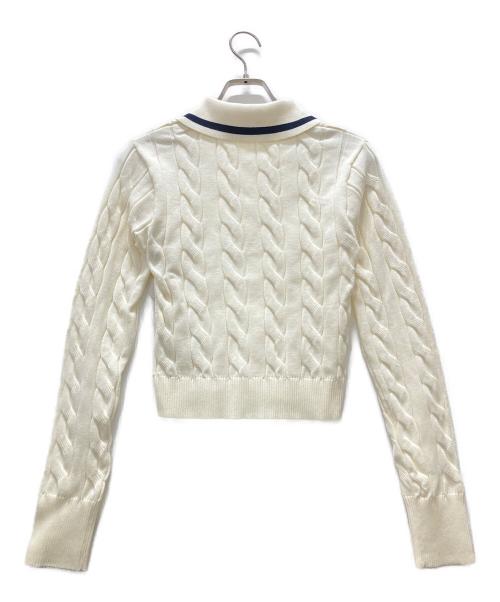 SLY（スライ）SLY (スライ) CABLE KNIT SET UP アイボリー サイズ:1の古着・服飾アイテム