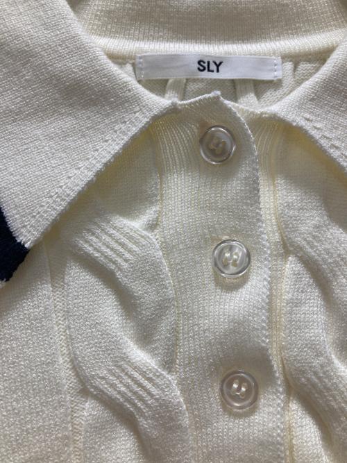 SLY（スライ）SLY (スライ) CABLE KNIT SET UP アイボリー サイズ:1の古着・服飾アイテム