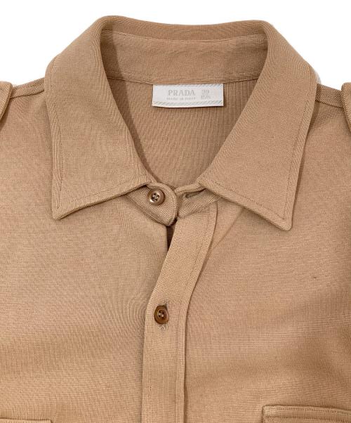 PRADA（プラダ）PRADA (プラダ) エポレットシャツ PRADA ベージュ サイズ:39の古着・服飾アイテム