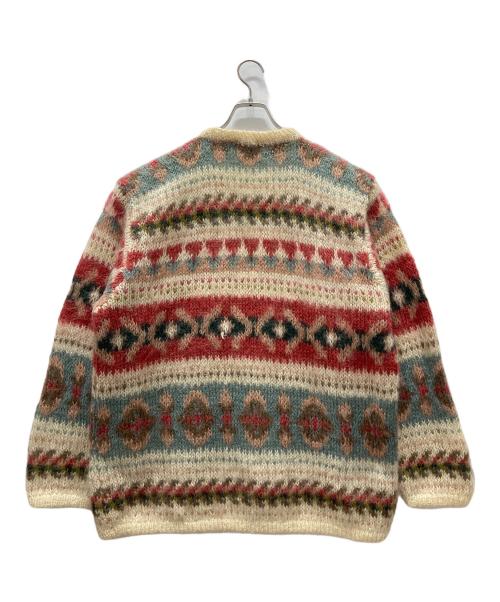 BIMO（BIMO）BIMO (BIMO) 古着 モヘア マルチカラーニット アイボリー サイズ:Lの古着・服飾アイテム