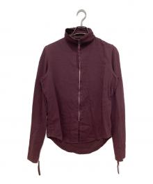 Jean Paul Gaultier homme（ジャンポールゴルチェオム）の古着「FULLZIP SHIRT　フルジップシャツ」｜ワインレッド