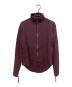 Jean Paul Gaultier homme（ジャンポールゴルチェオム）の古着「FULLZIP SHIRT　フルジップシャツ」｜ワインレッド