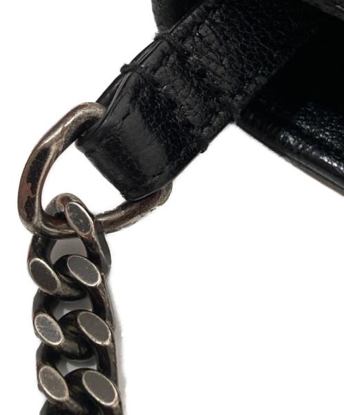 Saint Laurent Paris（サンローランパリ）Saint Laurent Paris (サンローランパリ) カサンドラ エンベロープ チェーンショルダーウォレット ブラックの古着・服飾アイテム