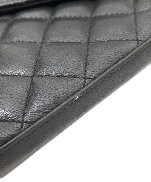 Saint Laurent Paris（サンローランパリ）Saint Laurent Paris (サンローランパリ) カサンドラ エンベロープ チェーンショルダーウォレット ブラックの古着・服飾アイテム