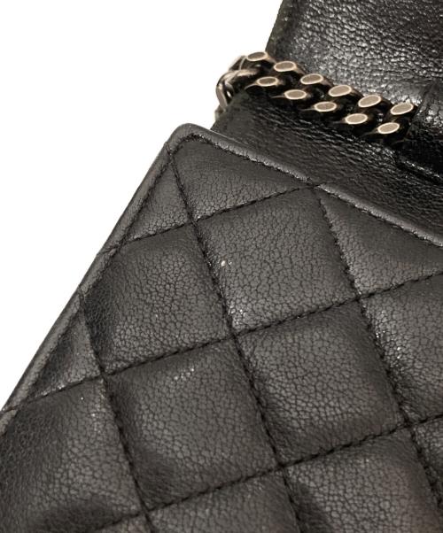 Saint Laurent Paris（サンローランパリ）Saint Laurent Paris (サンローランパリ) カサンドラ エンベロープ チェーンショルダーウォレット ブラックの古着・服飾アイテム