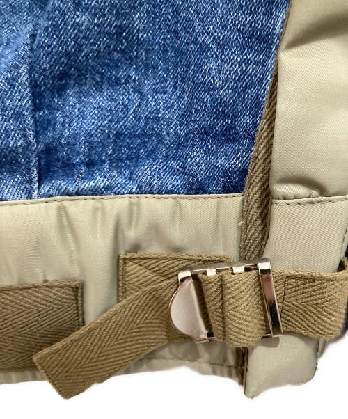 sacai（サカイ）sacai (サカイ) DENIM X NYLON TWILL BLOUSON / ナイロンドッキング デニムジャケット　23-03000M インディゴ サイズ:1の古着・服飾アイテム