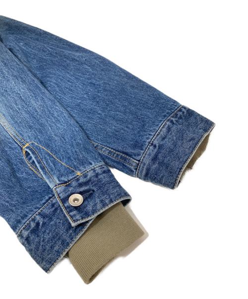 sacai（サカイ）sacai (サカイ) DENIM X NYLON TWILL BLOUSON / ナイロンドッキング デニムジャケット　23-03000M インディゴ サイズ:1の古着・服飾アイテム