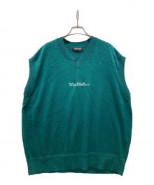 WIND AND SEA（ウィンダンシー）の古着「SDT VNECK KNIT VEST」｜グリーン