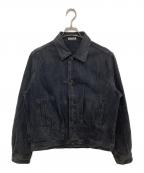 AURALEEオーラリー）の古着「Selvedge Faded Light Denim Blouson　セルビッチフェードライトデニムブルゾン　A23B01DE」｜ブラック