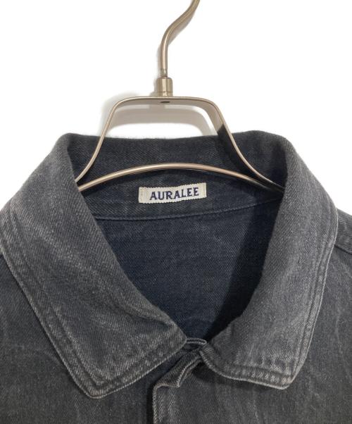 AURALEE（オーラリー）AURALEE (オーラリー) Selvedge Faded Light Denim Blouson　セルビッチフェードライトデニムブルゾン　A23B01DE ブラック サイズ:4の古着・服飾アイテム
