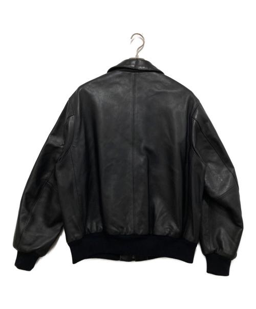 LOEFF（ロエフ）LOEFF (ロエフ) ラムレザー フライトジャケット ブラック サイズ:2の古着・服飾アイテム