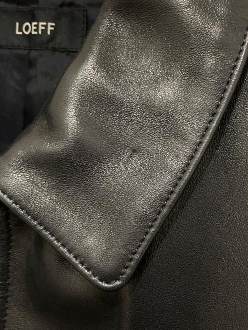 LOEFF（ロエフ）LOEFF (ロエフ) ラムレザー フライトジャケット ブラック サイズ:2の古着・服飾アイテム