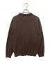 ATON (エイトン) COTTON WASHI BOUCLE POLO CARDIGAN　コットンワシブークルポロカーディガン　KRAGLM0201 ブラウン サイズ:4：14000円