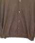 中古・古着 ATON (エイトン) COTTON WASHI BOUCLE POLO CARDIGAN　コットンワシブークルポロカーディガン　KRAGLM0201 ブラウン サイズ:4：14000円