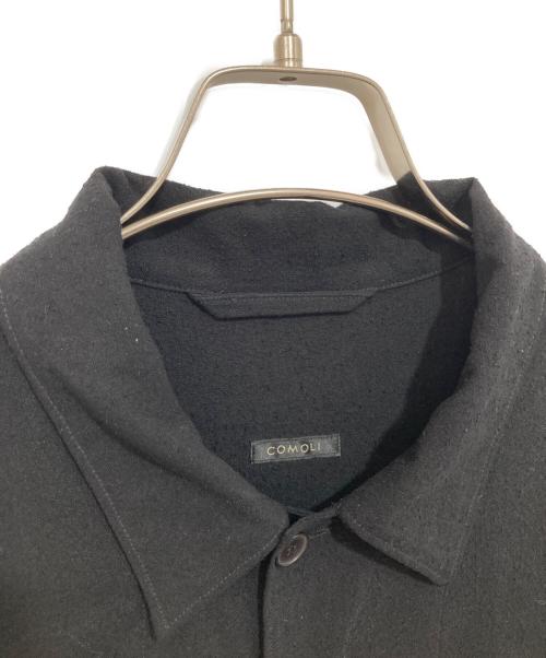 COMOLI（コモリ）COMOLI (コモリ) SILK NOIL SHIRT JACKET　シルクノイルシャツジャケット　Z01-01027 ブラック サイズ:2の古着・服飾アイテム
