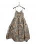 POPPY（ポピー）の古着「Pink gold jacquard cami dress」｜ピンク